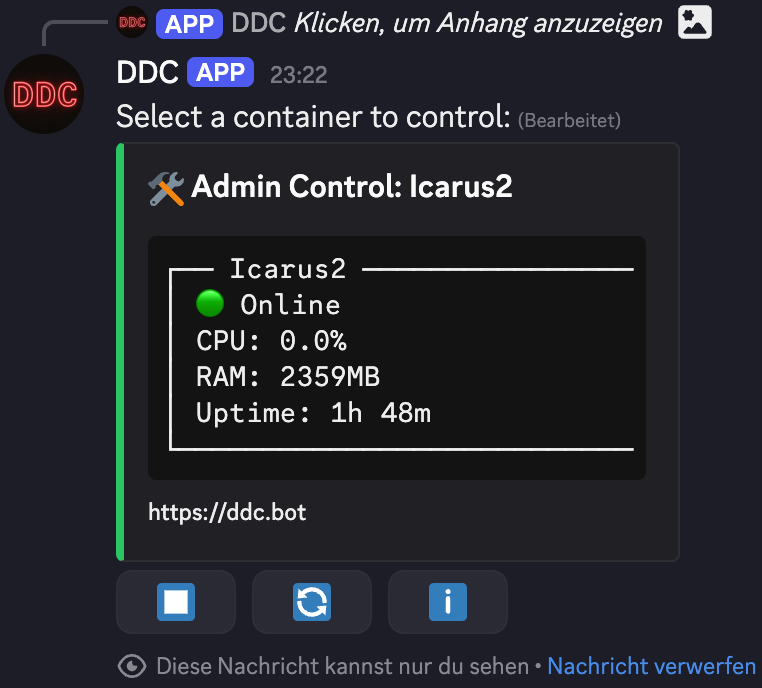 Discord Container Control