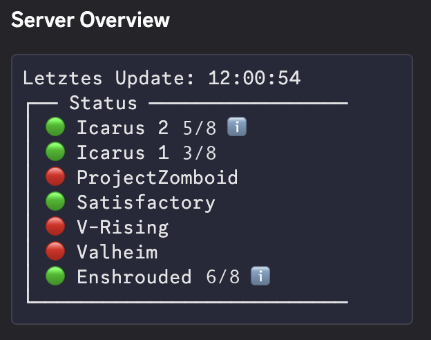 Live Player Counts Screenshot